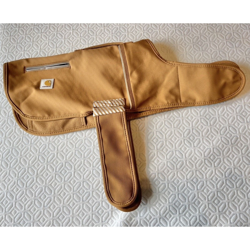 Carhartt Firm Duck Insulated Dog Chore Coat Size M Brown Jacket Vest